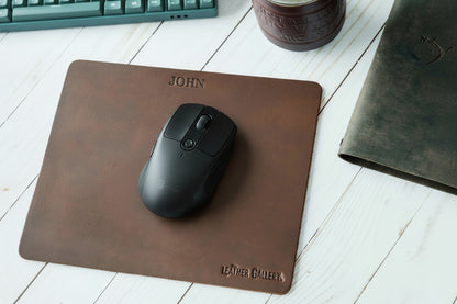Premium Leather Mouse Pad – Smooth Desk Protector