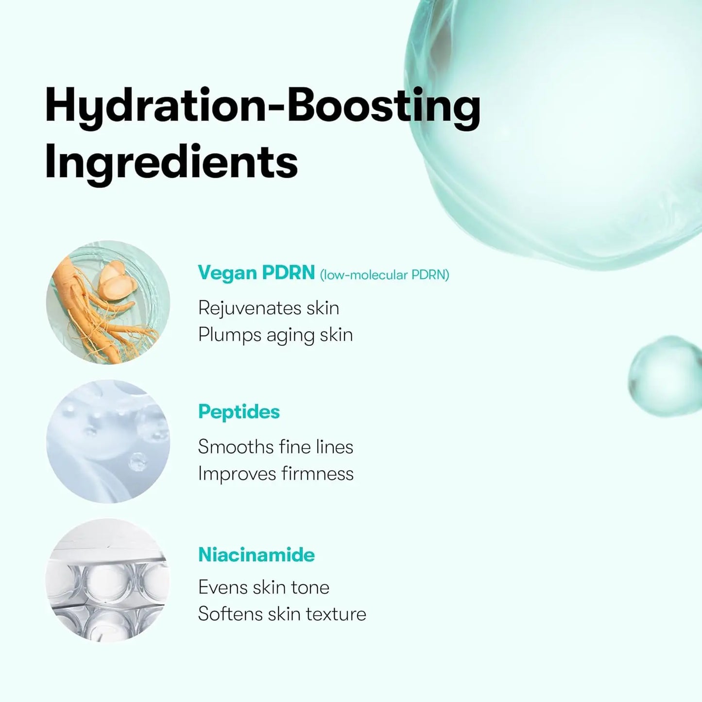 VT PDRN Ultrasonic Glow Ampoule 100ml Moisturizing Elasticity Radiance Korean Skin Revitalizer for All Dry Skin