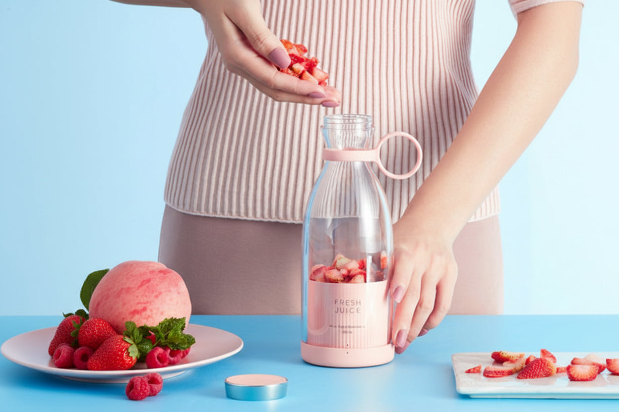 BlendGo™ Portable USB Juicer Blender – Rechargeable Smoothie Maker