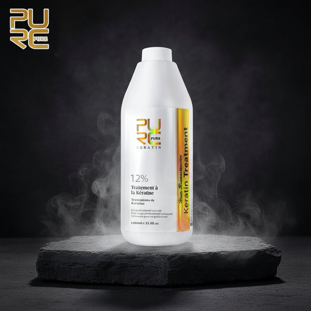 PURC Brazilian Keratin Treatment 1000ml – Tratament Profesional Salon | 4 Concentrații | Efect 3 Luni