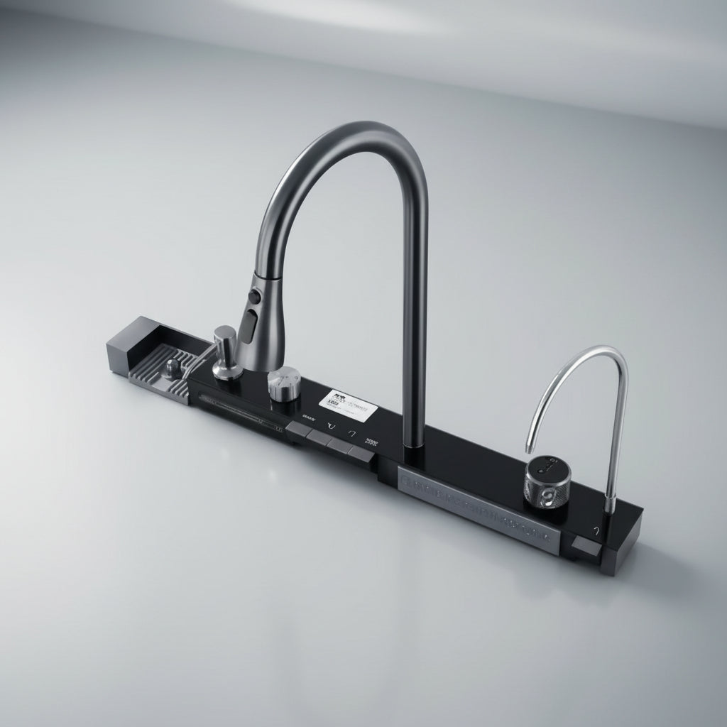 Smart Kitchen Sink – Stainless Steel Waterfall Design