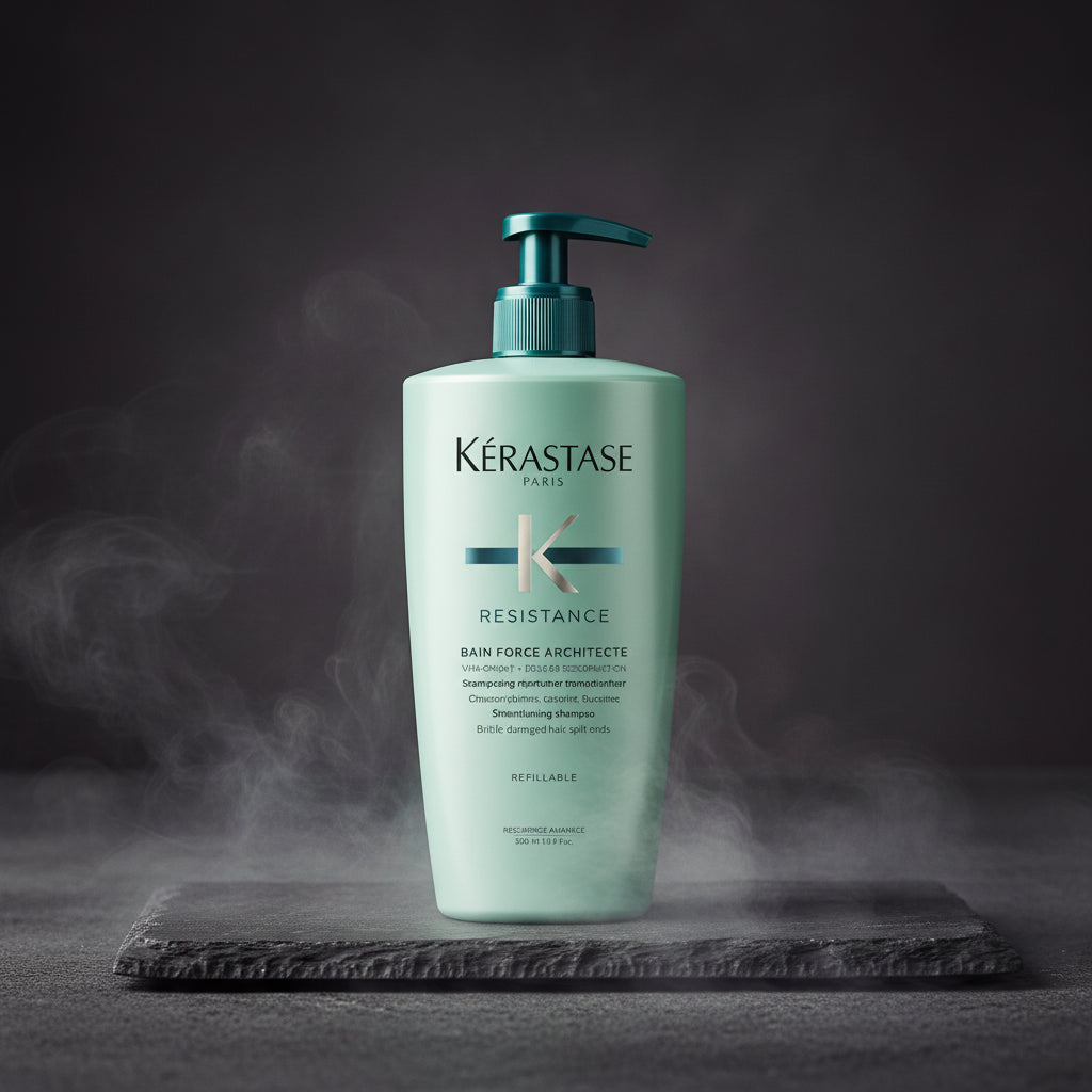 Kerastase Resistance Force Architecte Shampoo 500ml, Reconstructing Repair Shampoo for Weak and Damaged Hair, Hair Care Treatmen