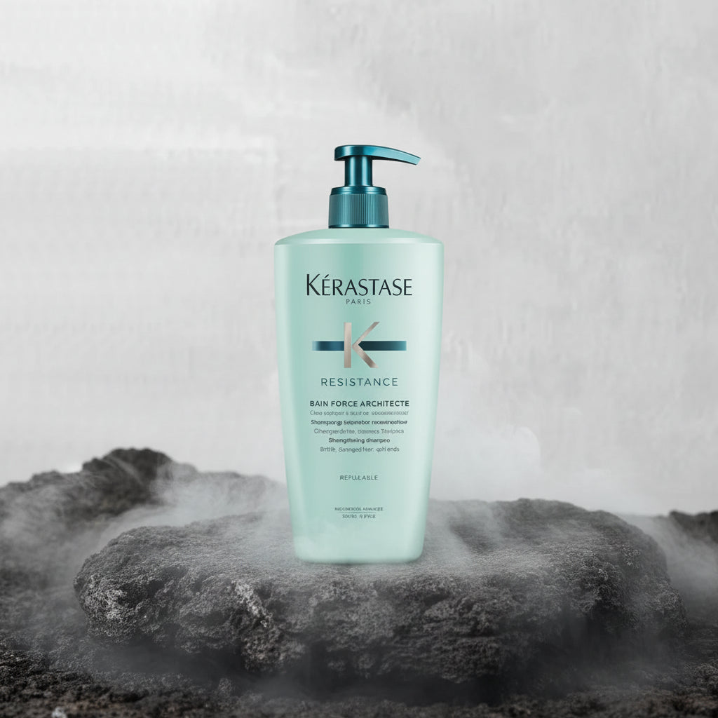 Kerastase Resistance Force Architecte Shampoo 500ml, Reconstructing Repair Shampoo for Weak and Damaged Hair, Hair Care Treatmen