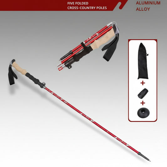 Adjustable Walking Stick Trekking Aluminum alloy Climbing Stick