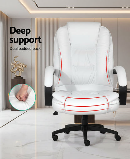 Artiss Executive PU Leather Office Chair – Ergonomic Gaming Chair