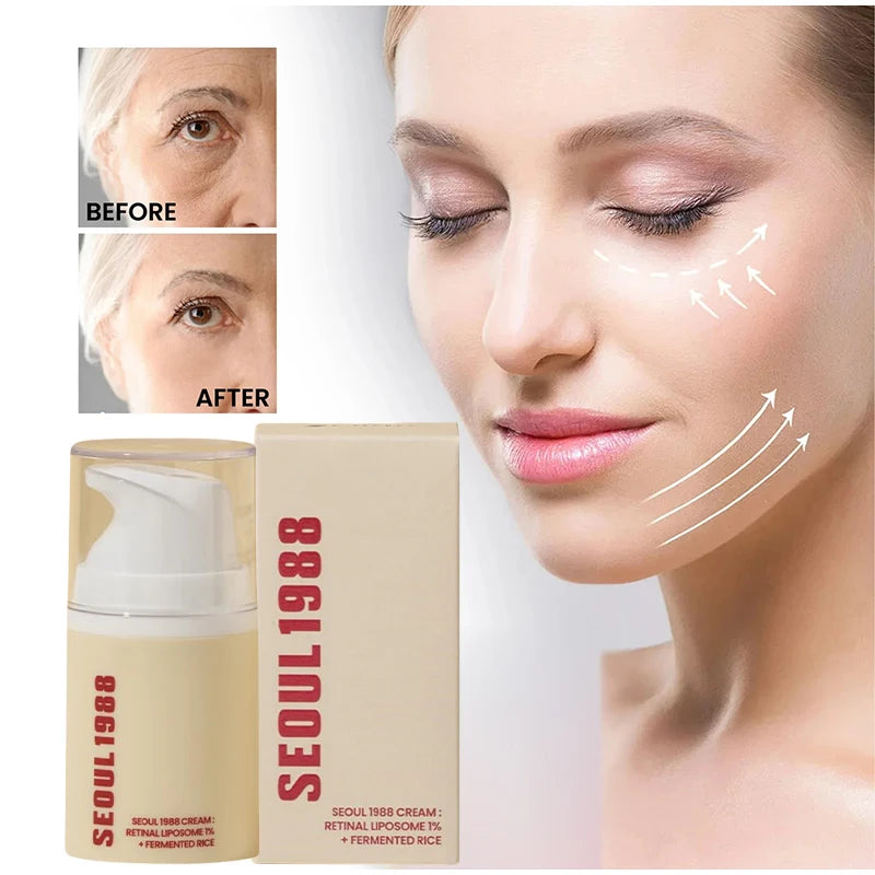 Seoul 1988 Skincare – Cremă Ochi Retinol, Esență Apă, Cremă Colagen, Esență Retinol & Cremă Orez | Korean Skincare | Feminin