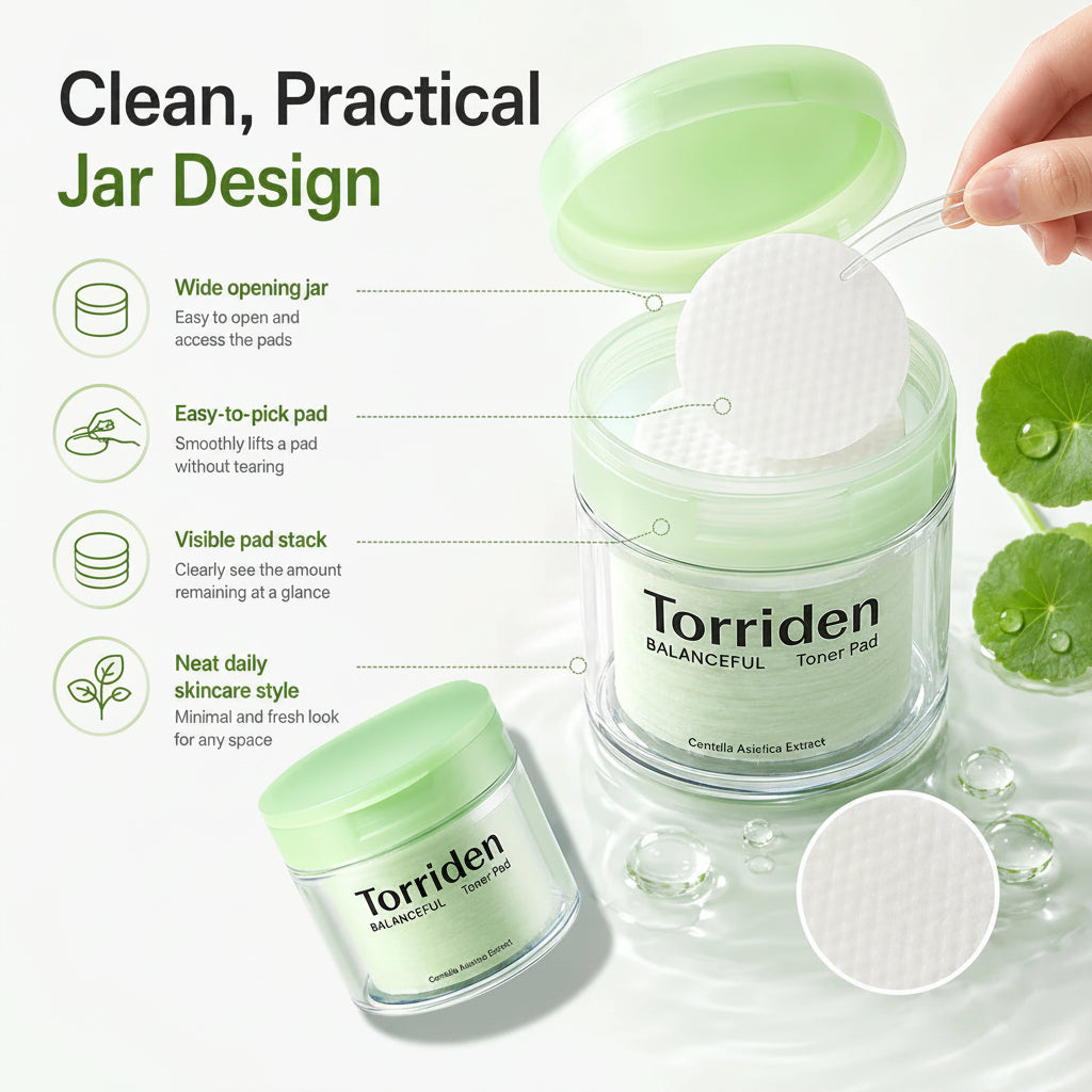 Torriden Balanceful Cica Toner Pads 60 buc