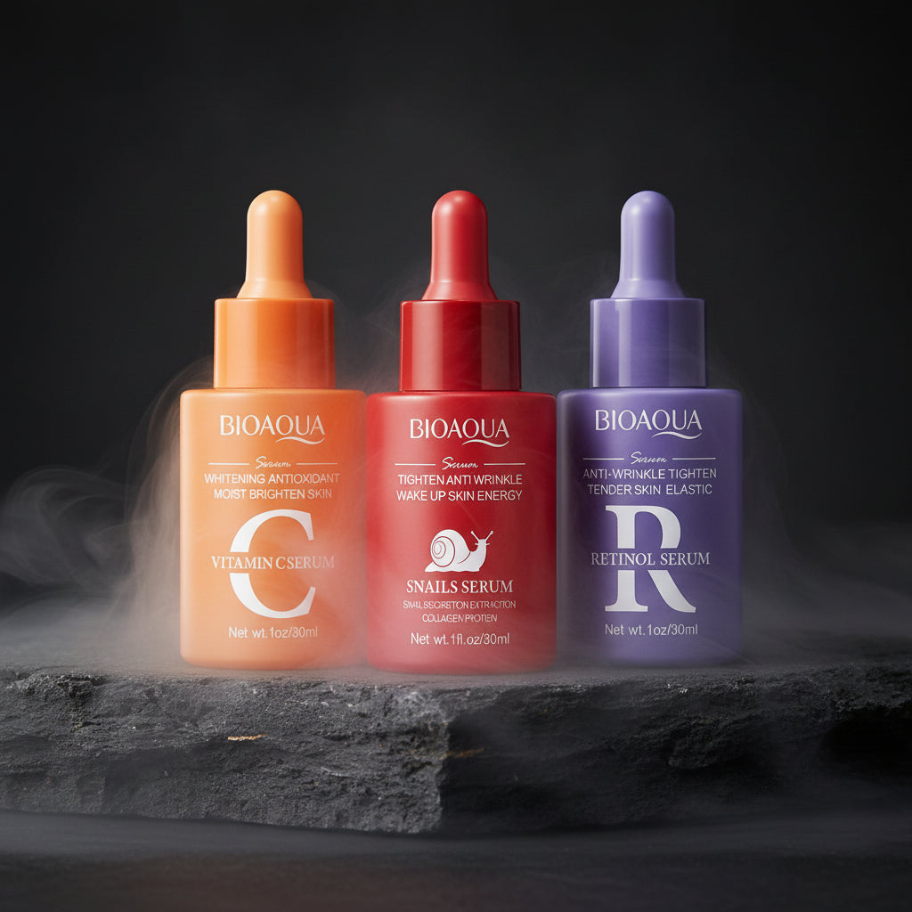 BIOAQUA Ser Vitamina C, Retinol & Acid Hialuronic