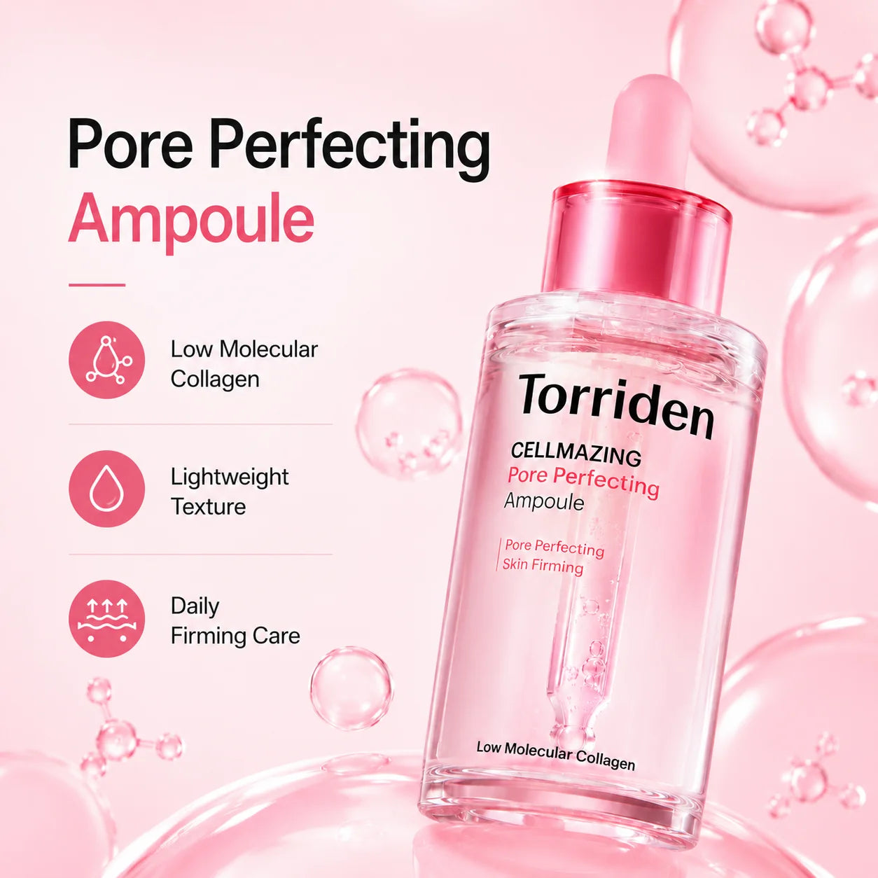 Torriden CELLMAZING Colagen Low-Molecular Ampulă & Mască Gel Kit
