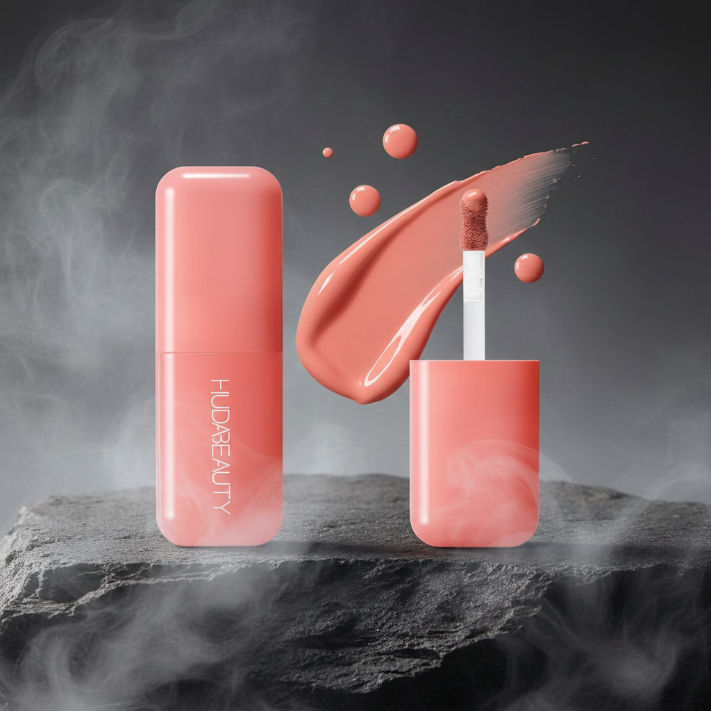 Huda Beauty Lip Gloss Multicolor cu Glitter & Ulei