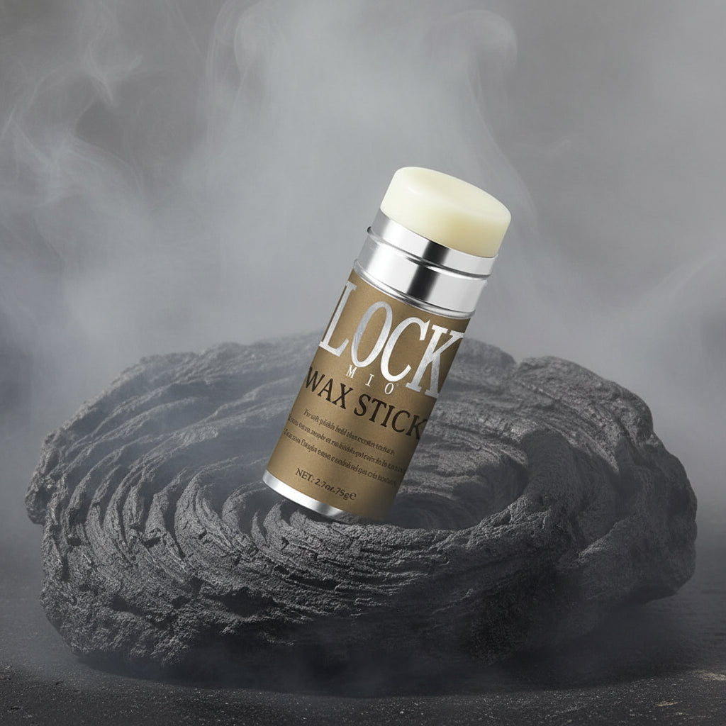 LOCKMIO Wax Stick 16g – Edge Control & Styling cu Ulei de Cocos | Fixare 24h | CPNP