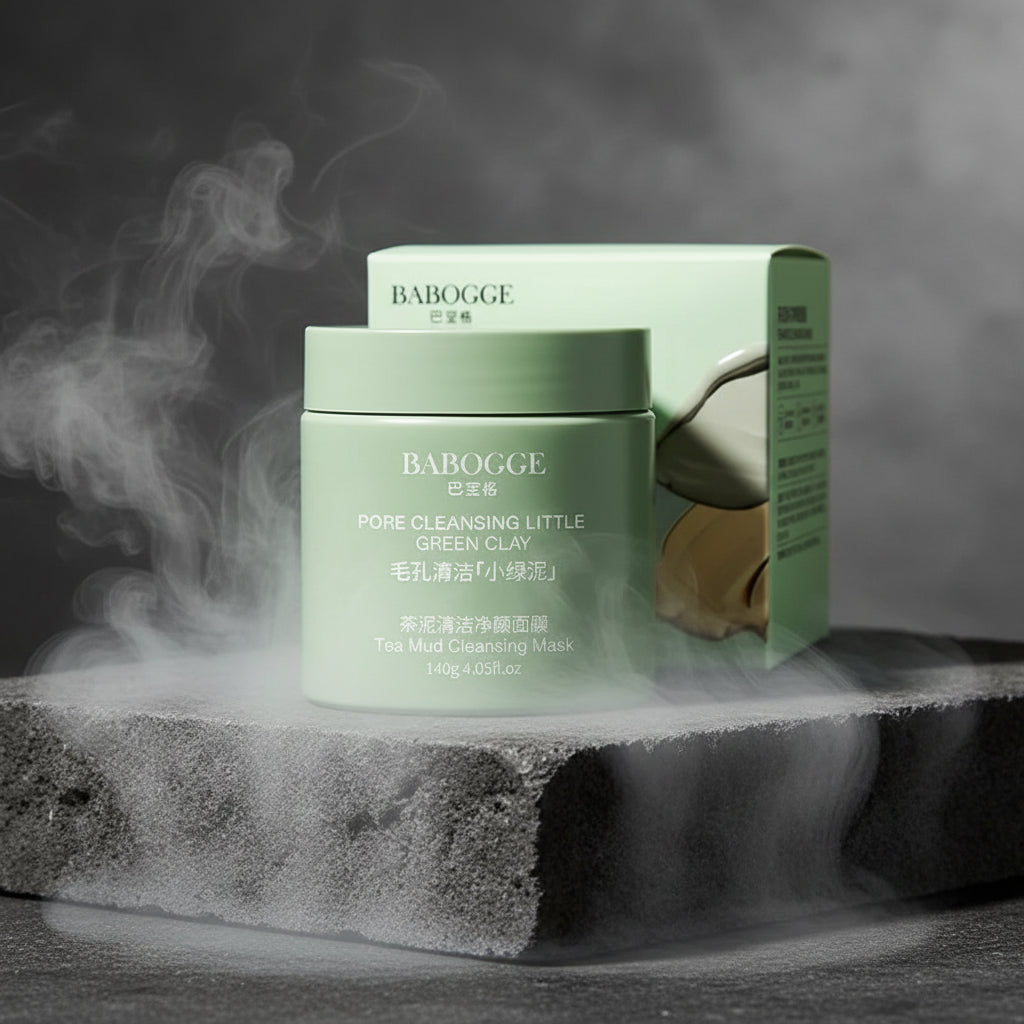 BABOG Tea Mud Cleansing Mask 120g – Mască Nămol cu Ceai | Puncte Negre, Pori & Luminozitate | CPNP