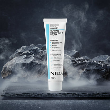 NIDA Moisturizing Cream 50ml – Cremă Hidratantă cu Extract Centella Asiatica | Anti-Rid, Fermitate & Calmare | Fără Alcool | Unisex