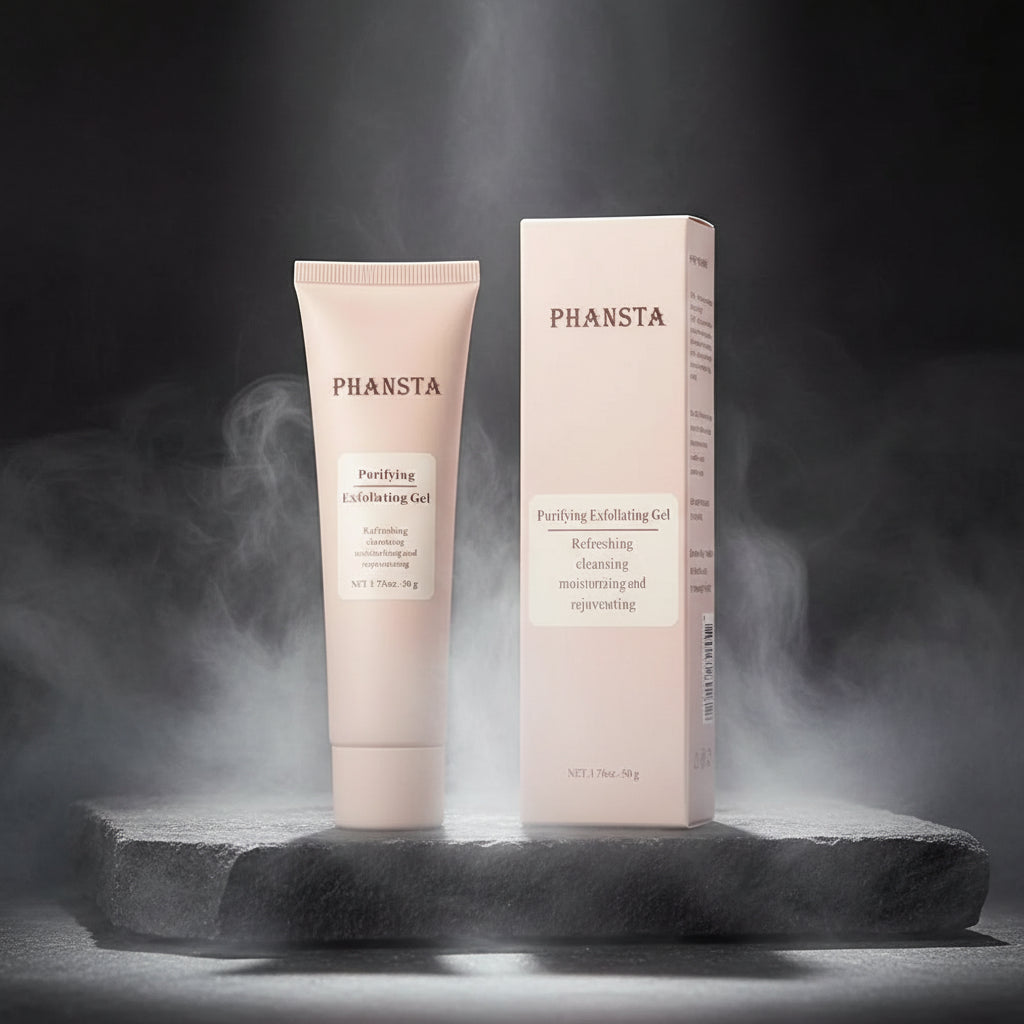 EELHOE Face Exfoliating Gel 40g/50g – Exfoliere Blândă, Curățare Profundă Pori & Oil-Control | Ten Neted & Luminos