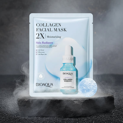 20pcs BIOAQUA Centella Collagen Face Mask Moisturizing Refreshing Sheet Masks Hyaluronic Acid Facial Mask Skin Care Products