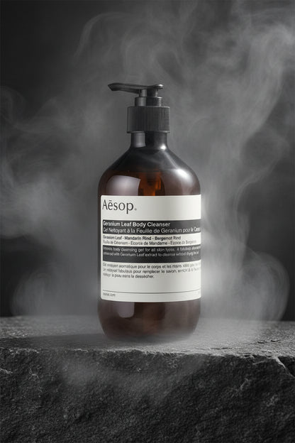 Aesop Geranium Leaf Body Cleanser 500ml – Gel de Duș Aromatic Premium | Curăță Fără a Usca | Extract Geranium & Bergamot | Toate Tipurile de Piele