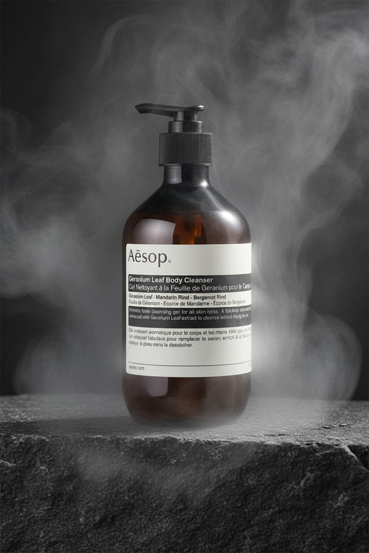 Aesop Geranium Leaf Body Cleanser 500ml – Gel de Duș Aromatic Premium | Curăță Fără a Usca | Extract Geranium & Bergamot | Toate Tipurile de Piele