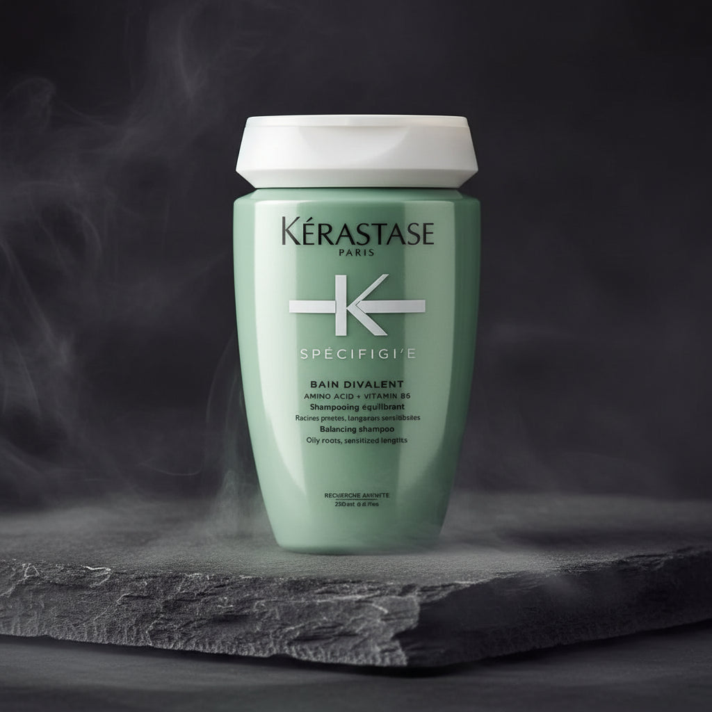 Kérastase Spécifique Bain Divalent Șampon Mini 80ml – Scalp Gras & Lungimi Uscate | Echilibru | Travel Size | Made in France | CPNP