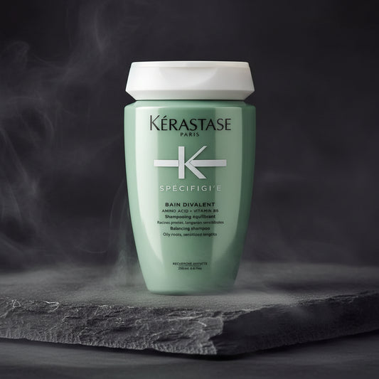 Kérastase Spécifique Bain Divalent Șampon Mini 80ml – Scalp Gras & Lungimi Uscate | Echilibru | Travel Size | Made in France | CPNP