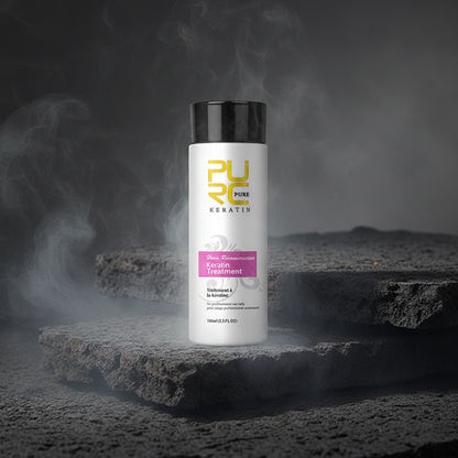 PURC Keratin Treatment Brazilian 100ml – Îndreaptă Părul Ondulat & Creț | Efect 3-4 Luni | 4 Concentrații