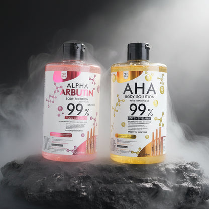 AHA + Arbutin Body & Face Serum Water 500ml – Exfoliere, Hidratare & Luminozitate | Oil-Control | CPNP