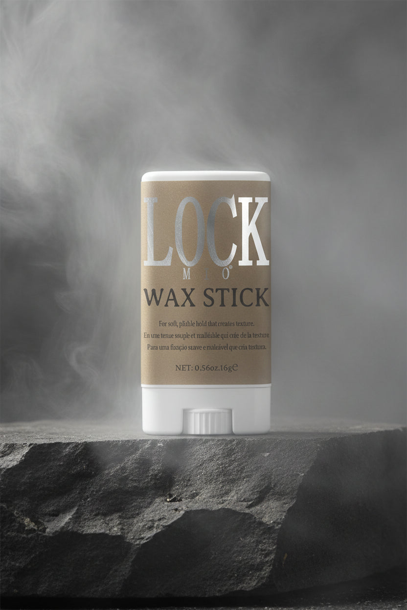 LOCKMIO Wax Stick 16g – Edge Control & Styling cu Ulei de Cocos | Fixare 24h | CPNP