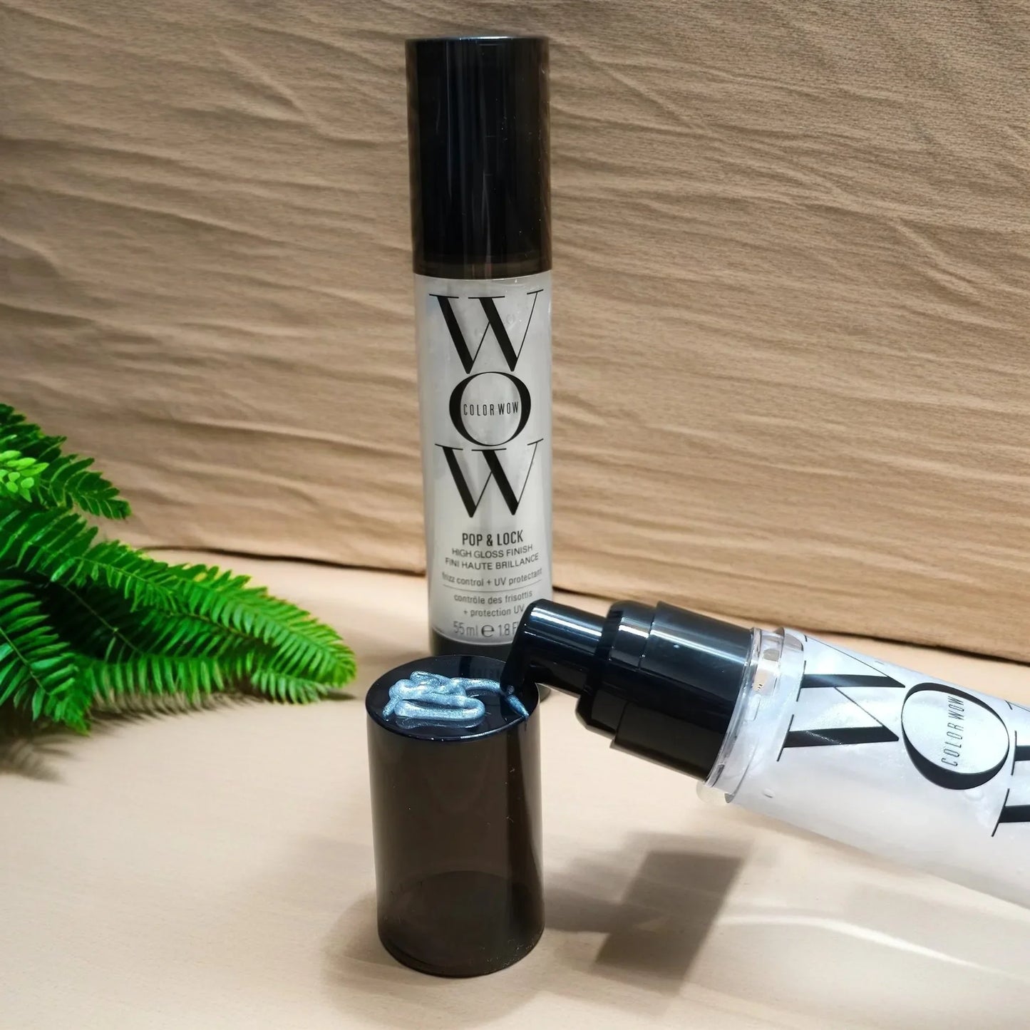 Pop + Lock Cremă Anti-Frizz & Luciu 55ml – Styling Natural, Moale & Strălucitor
