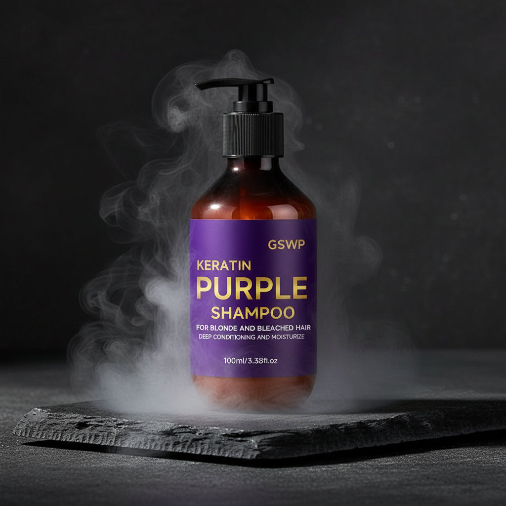 GSWP Purple Shampoo & Balsam Set 100ml+100ml – Șampon Violet & Balsam | Păr Blond, Grizonat & Argintiu | CPNP