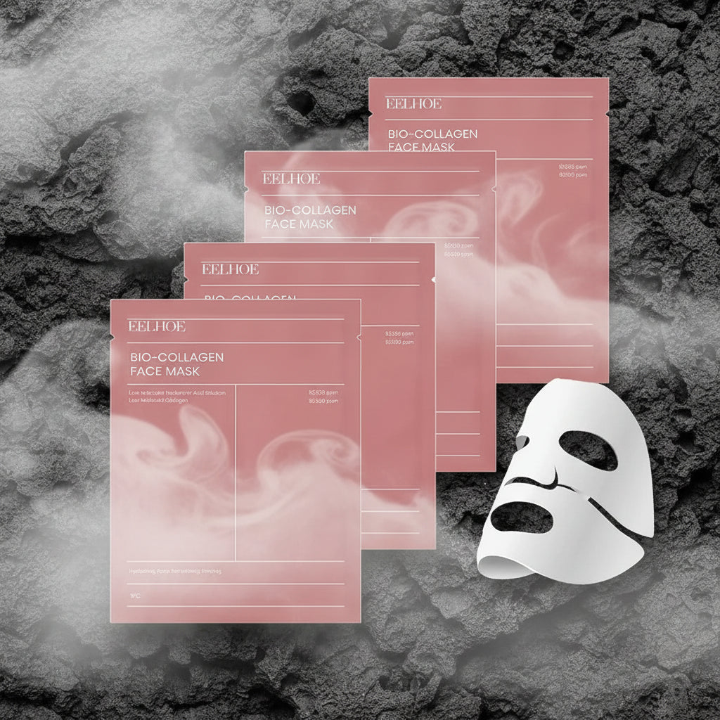 Eelhoe Bio Collagen Face Mask – Mască Overnight Hidratare Profundă, Îngustare Pori & Luminozitate | 1/5/10/12 BUC | Feminin