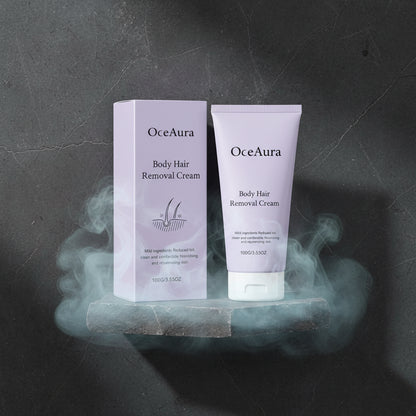 Cremă Depilatoare Corp 100g – Blândă & Non-Iritantă cu Aloe & Glicerină | Picioare, Axile & Brațe