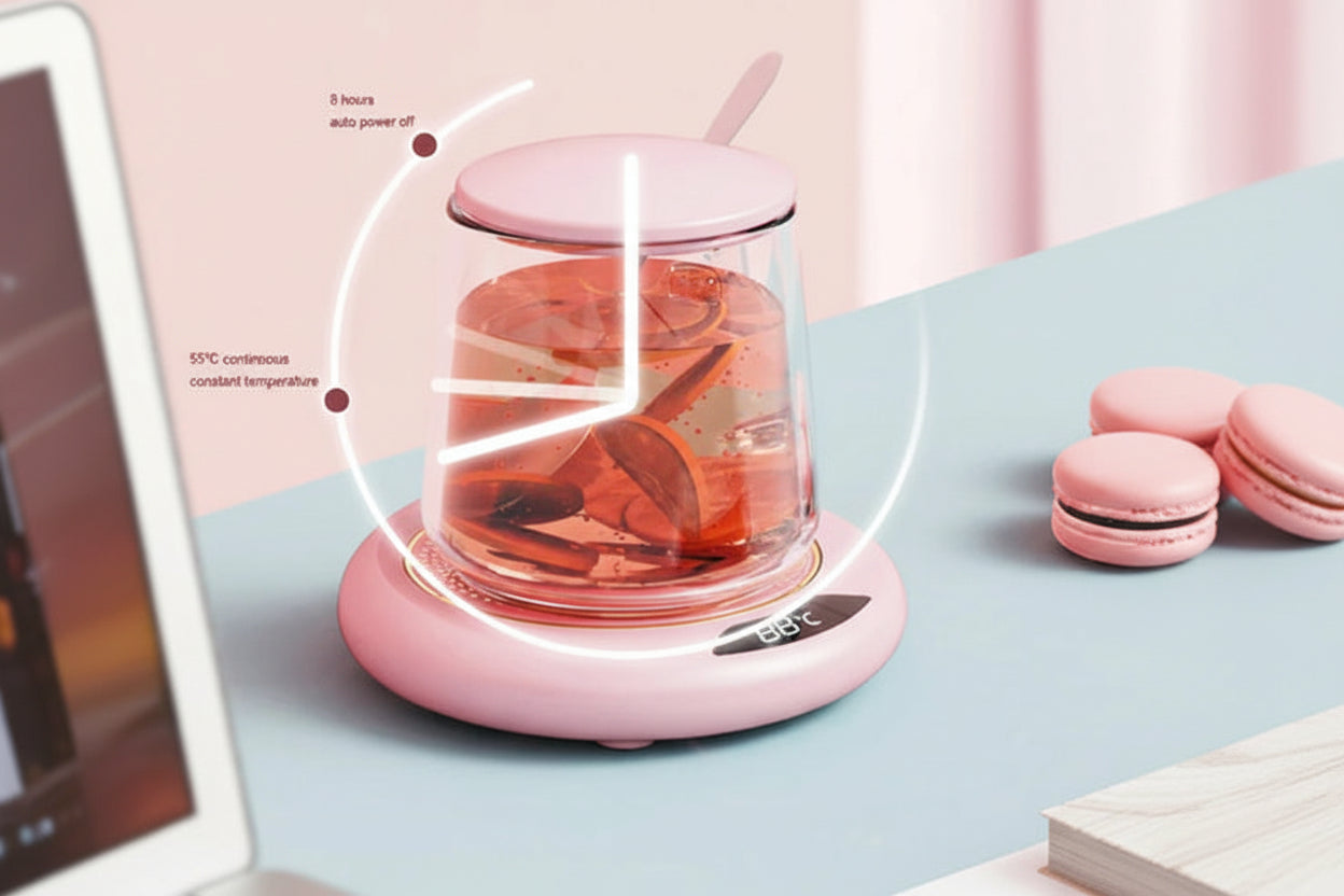 USB Coffee Cup Warmer – Smart Mug Heater with Temperature Display