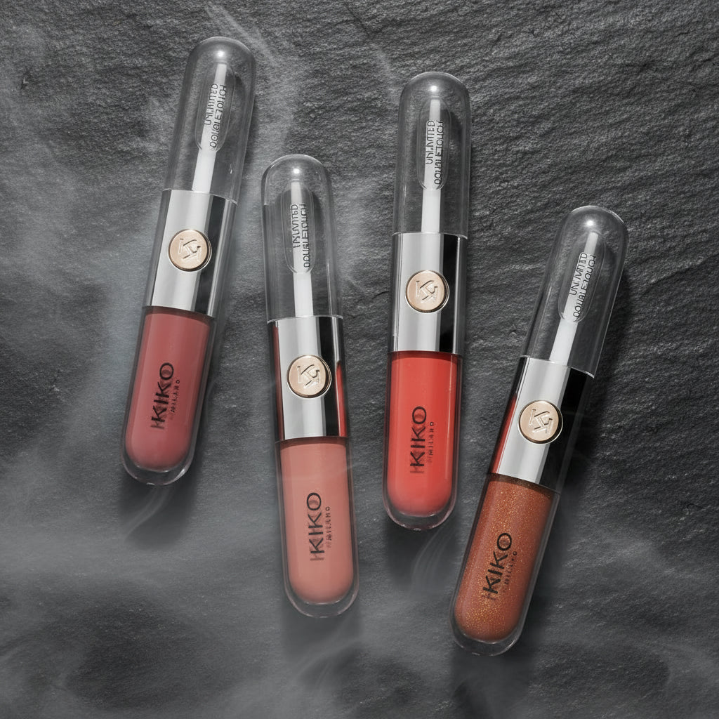 KIKO Ruj Dublu cu Oglindă & Lip Gloss Transparent