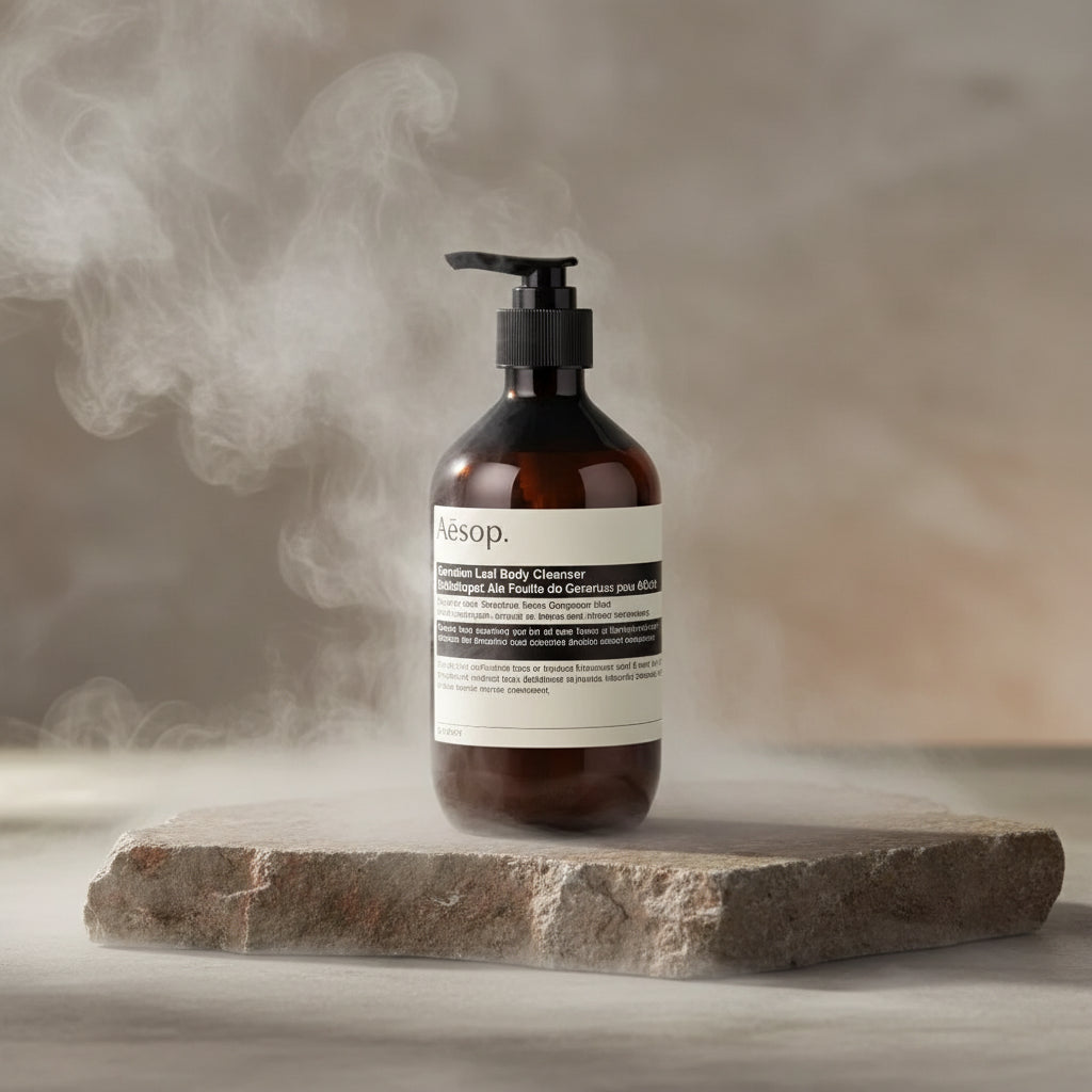 Aesop Geranium Leaf Body Cleanser 500ml – Gel de Duș Aromatic Premium | Curăță Fără a Usca | Extract Geranium & Bergamot | Toate Tipurile de Piele