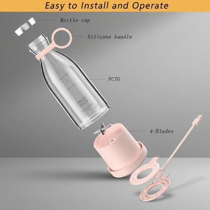 BlendGo™ Portable USB Juicer Blender – Rechargeable Smoothie Maker