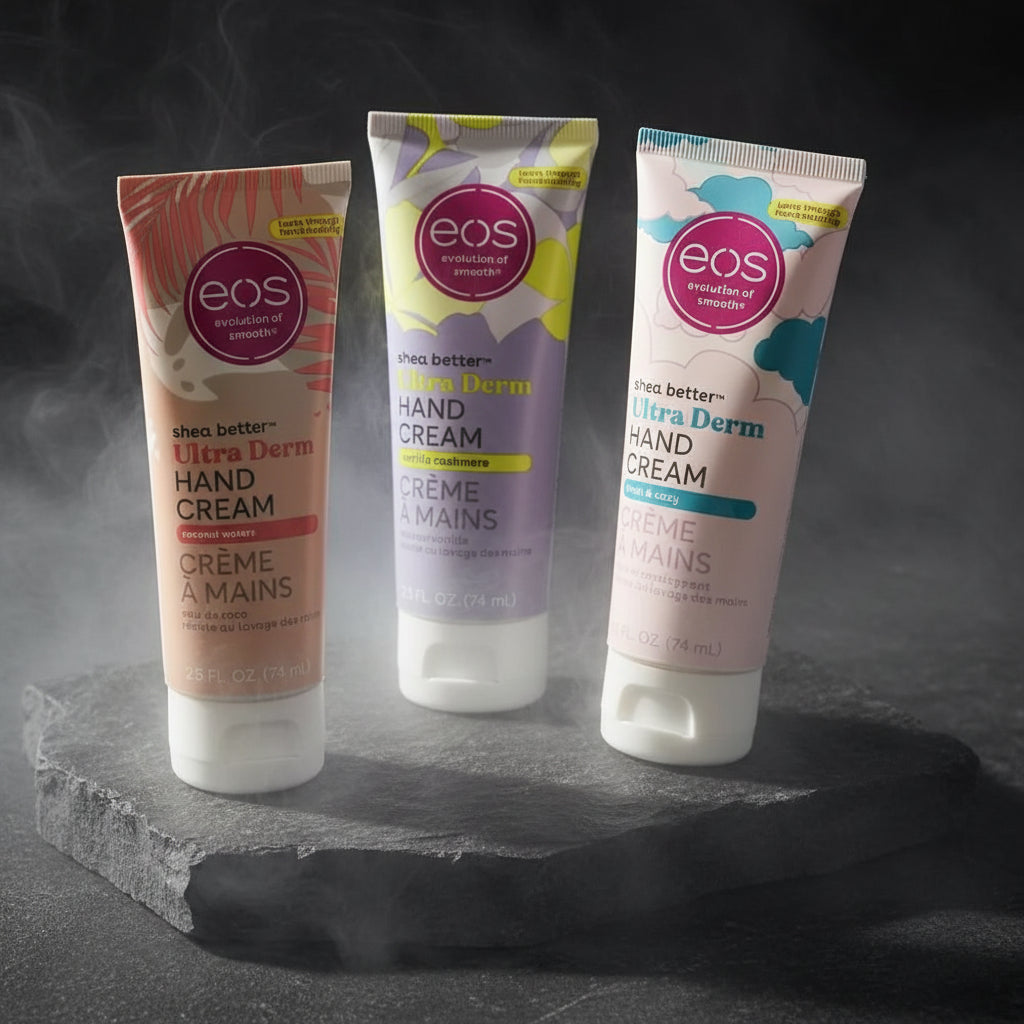 EOS Shea Better 74ml Hand Cream - Ultra Derm Moisturizing Shea Butter Enriched For Dry Cracked Skin Repair 24H Hand Skin Care
