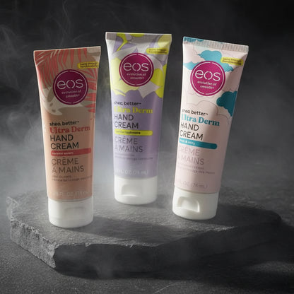 EOS Shea Better 74ml Hand Cream - Ultra Derm Moisturizing Shea Butter Enriched For Dry Cracked Skin Repair 24H Hand Skin Care