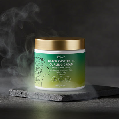 GSWP Black Castor Oil Curl Styling Cream – Cremă Styling Păr Creț cu Ulei de Ricin Negru | 200g/400g | CPNP