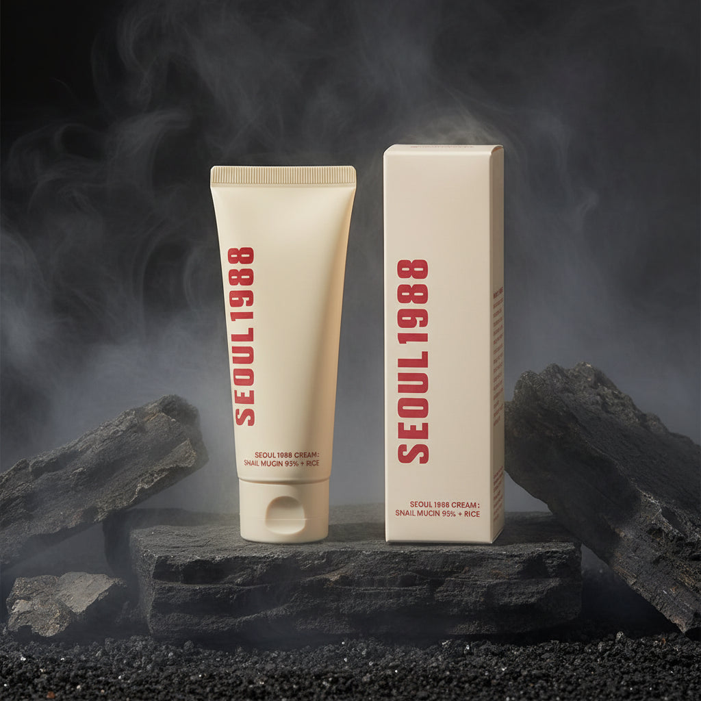 Seoul 1988 Skincare – Cremă Ochi Retinol, Esență Apă, Cremă Colagen, Esență Retinol & Cremă Orez | Korean Skincare | Feminin