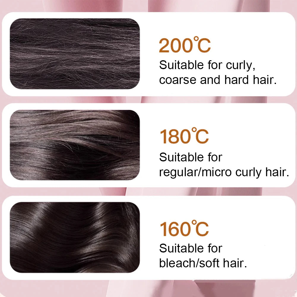 Heated Electric Hair Styling Brush – Straighten & Smooth for Home & Travel