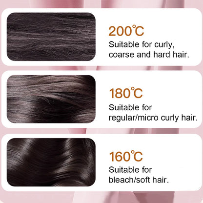 Heated Electric Hair Styling Brush – Straighten & Smooth for Home & Travel