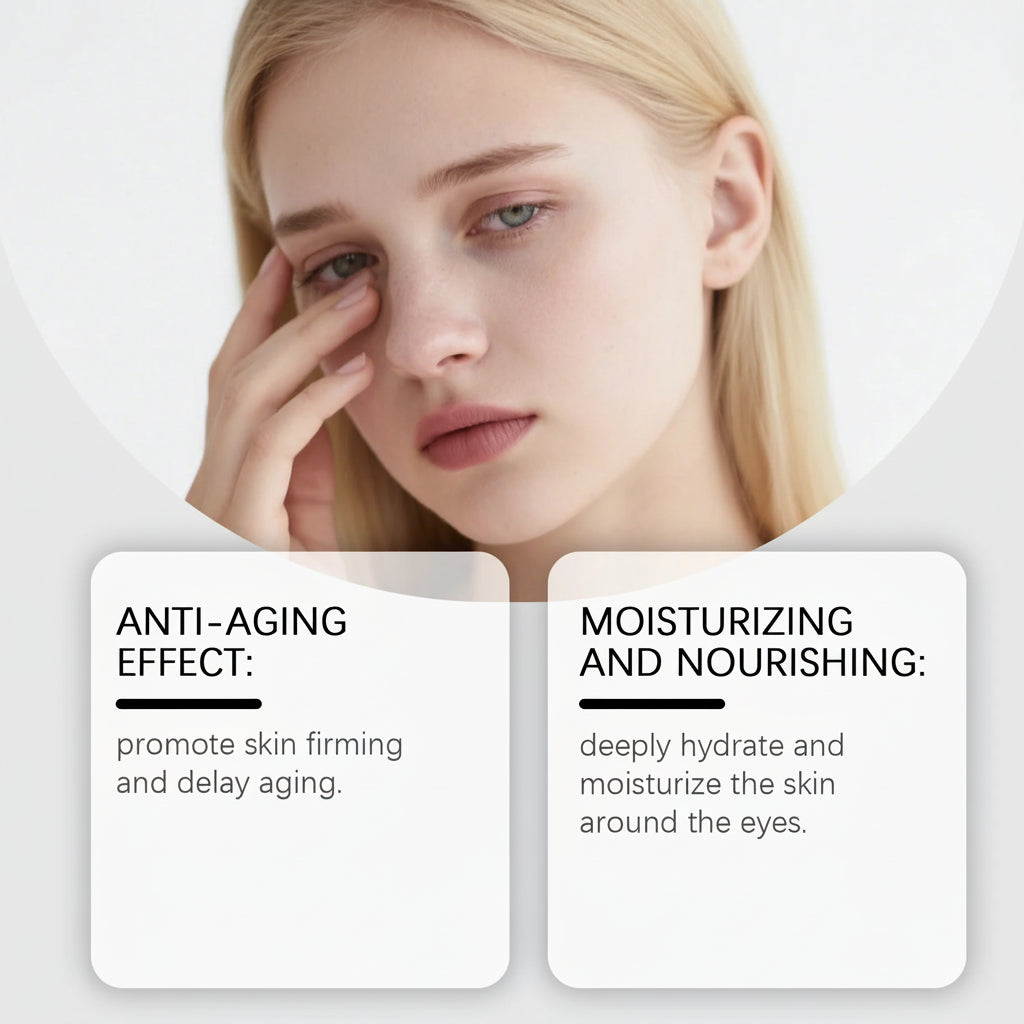 Hoygi Instant Eye Care Cream cu Pensula – Acid Hialuronic, Retinol, Colagen, Vitamina E | Anti-Rid, Puffiness & Cerculețe | Unisex