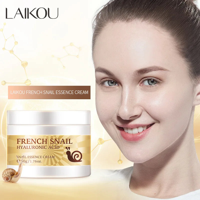LAIKOU Cremă Facială cu Melc, Acid Hialuronic & Colagen