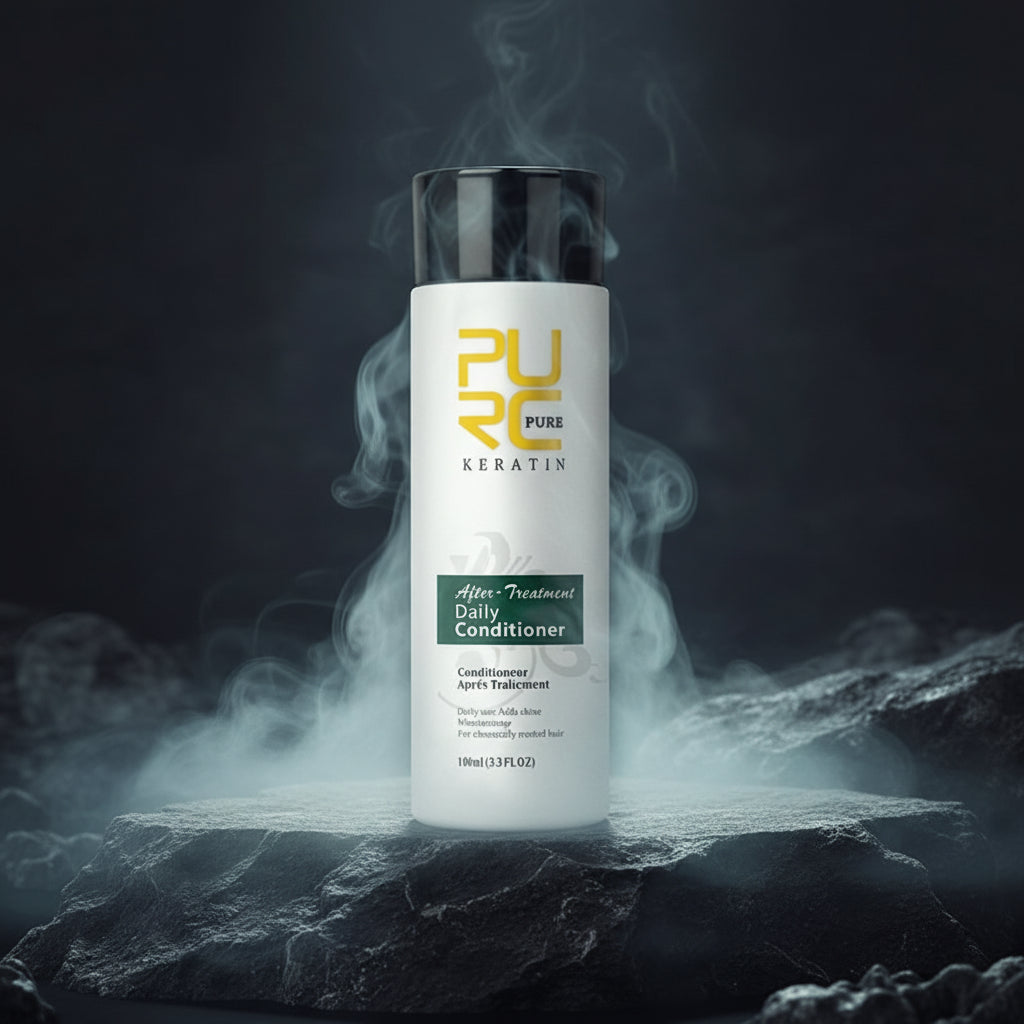 PURC Keratin Treatment Brazilian 100ml – Îndreaptă Părul Ondulat & Creț | Efect 3-4 Luni | 4 Concentrații