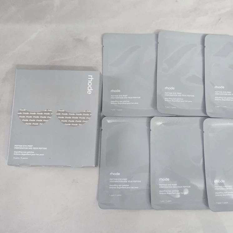 Rhode Skin Peptide Banana Eye Patches – Depuffing & Hidratare Zona Ochilor | + Lip Gloss & Blusher
