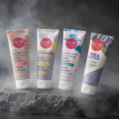 EOS Shea Better 74ml Hand Cream - Ultra Derm Moisturizing Shea Butter Enriched For Dry Cracked Skin Repair 24H Hand Skin Care