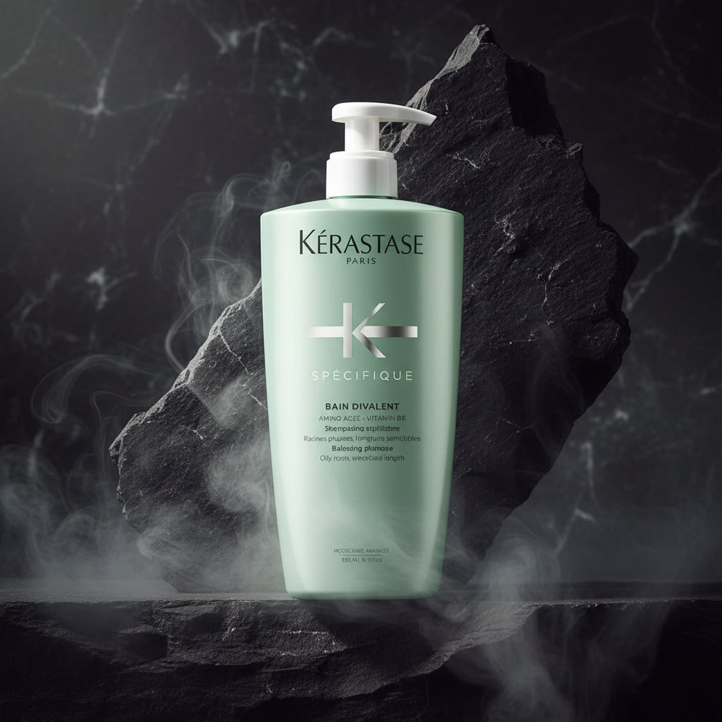 Kérastase Spécifique Bain Divalent Șampon 500ml – Scalp Gras & Lungimi Uscate | Echilibru & Purificare | Made in France