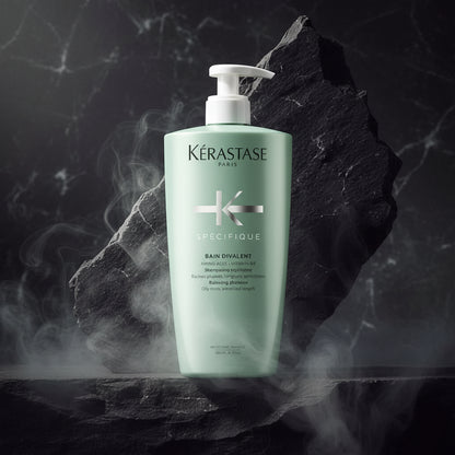 Kérastase Spécifique Bain Divalent Șampon 500ml – Scalp Gras & Lungimi Uscate | Echilibru & Purificare | Made in France