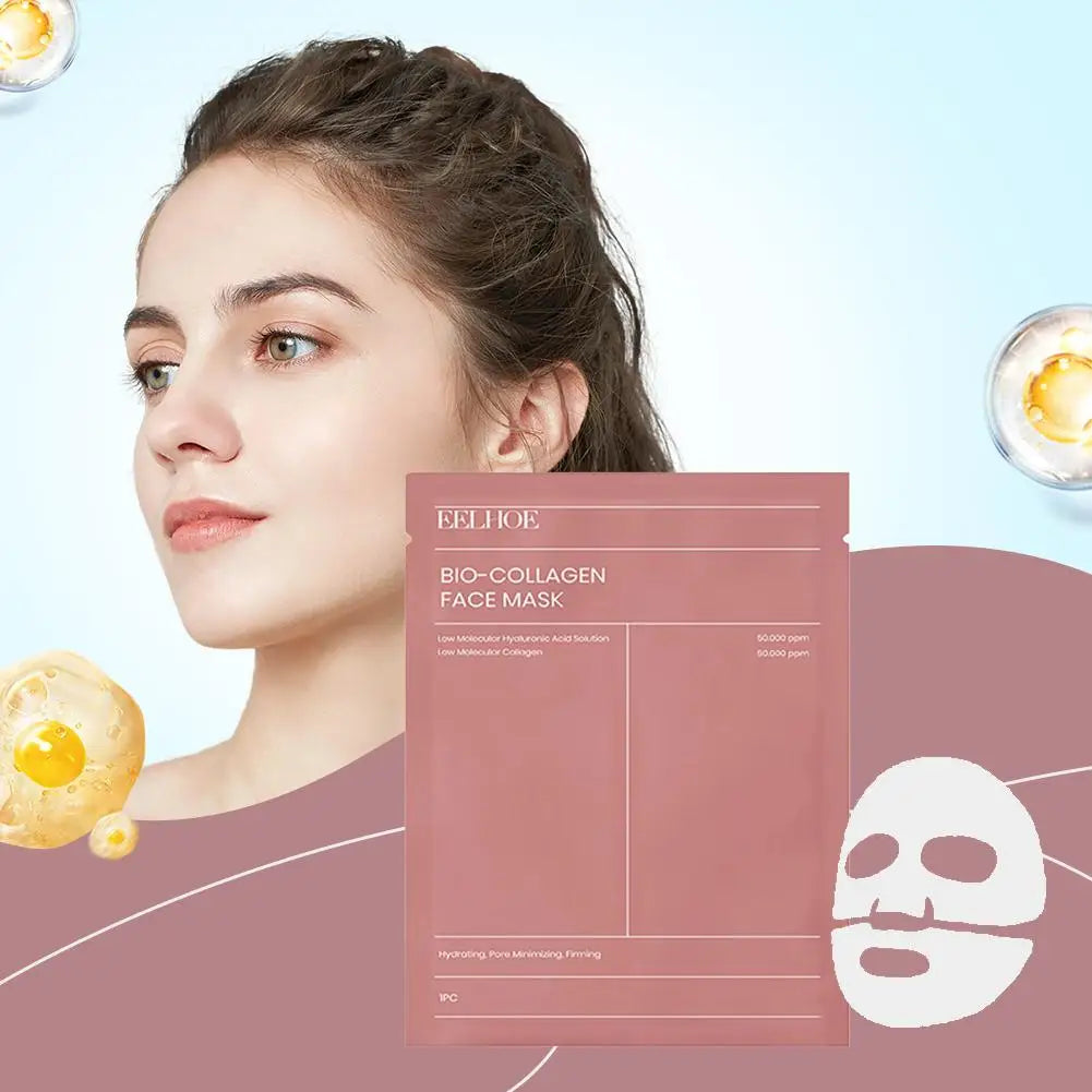 Eelhoe Bio Collagen Face Mask – Mască Overnight Hidratare Profundă, Îngustare Pori & Luminozitate | 1/5/10/12 BUC | Feminin