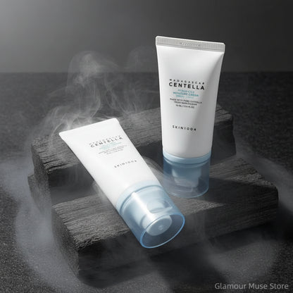 SKIN1004 Hyalu-Cica Set – Sun Serum SPF50 75ml + Moisture Cream 50ml | Centella & Acid Hialuronic | Korean Skincare