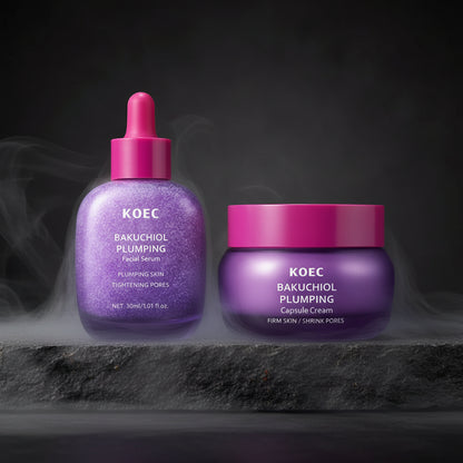 KOEC Bakuchiol Plumping Capsule Cream – Fermitate, Hidratare & Lumină | Alternativa Naturală la Retinol